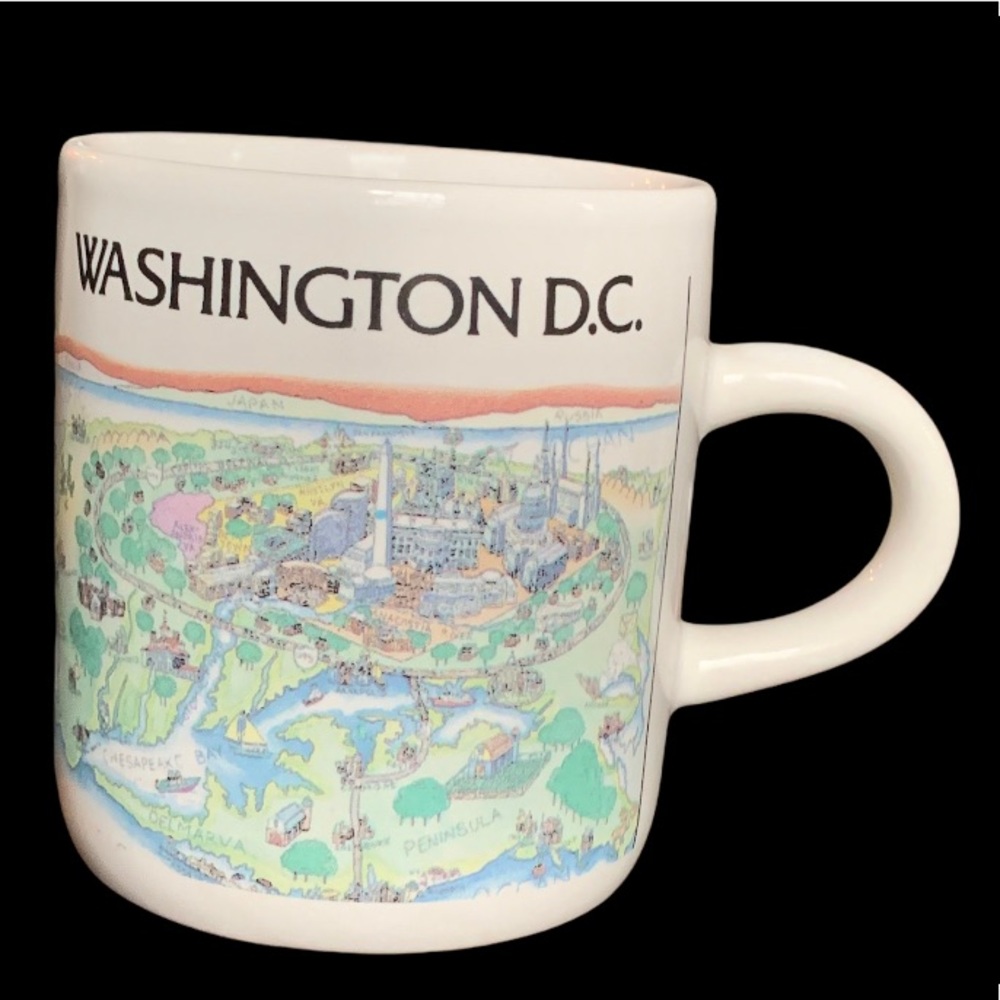 Washington DC Vintage Travel Souvenir Mini Mug Small Tea Cup